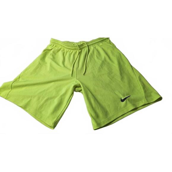 Nike Men's Dri-FIT Neon Yellow Athletic Shorts - Lightweight Size Medium - Picture 3 of 7